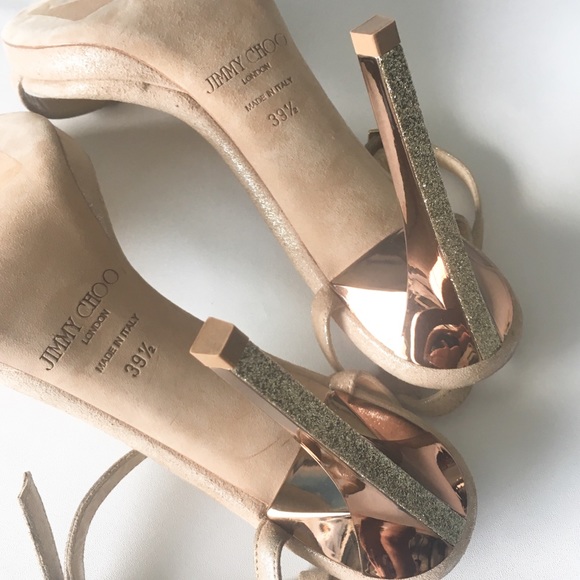 🍾🆕 Jimmy Choo ღ Shimmer Platform Stiletto Heels - Picture 7 of 8